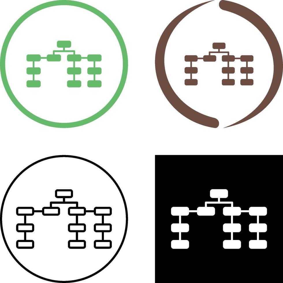 Unique Seo Structure Icon Design vector