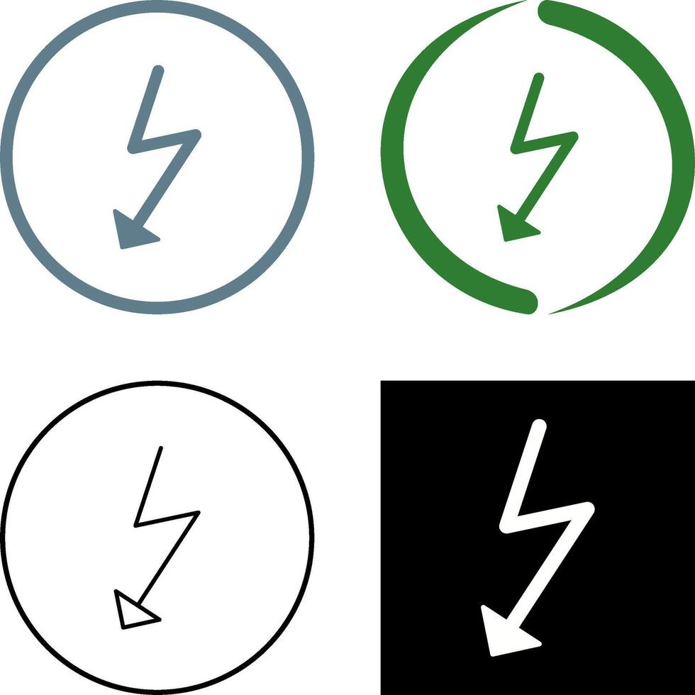 Unique Flash Icon Design vector