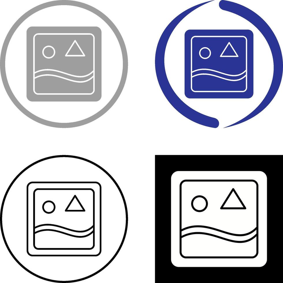 Unique Images Icon Design vector