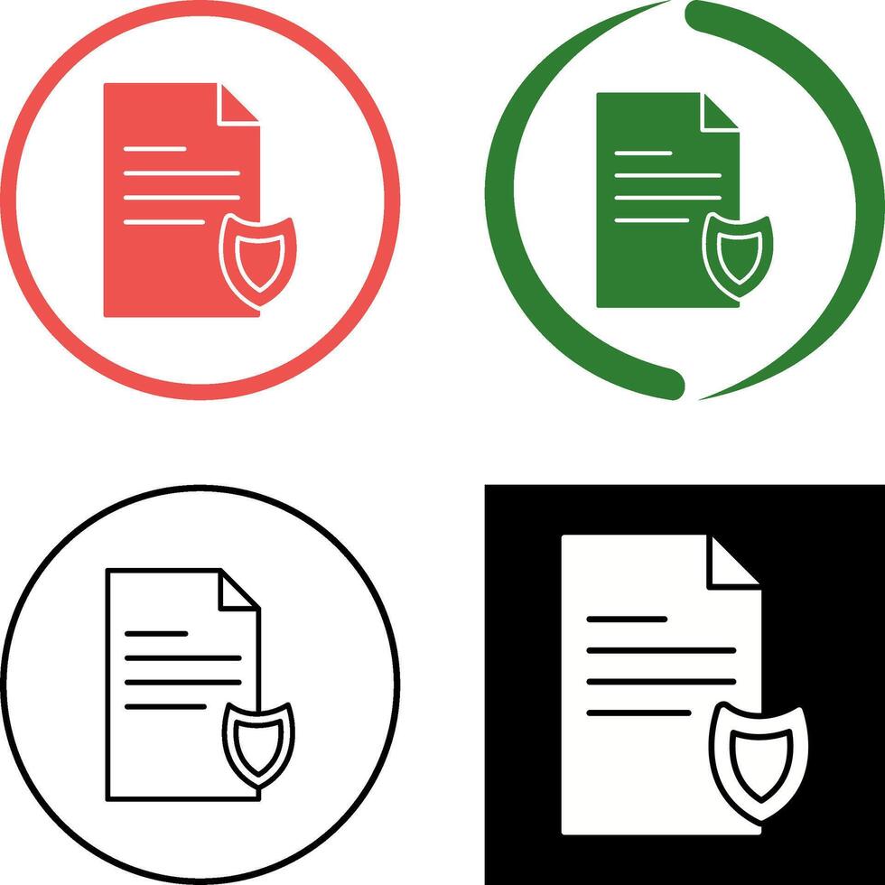 Private Document Icon Design vector