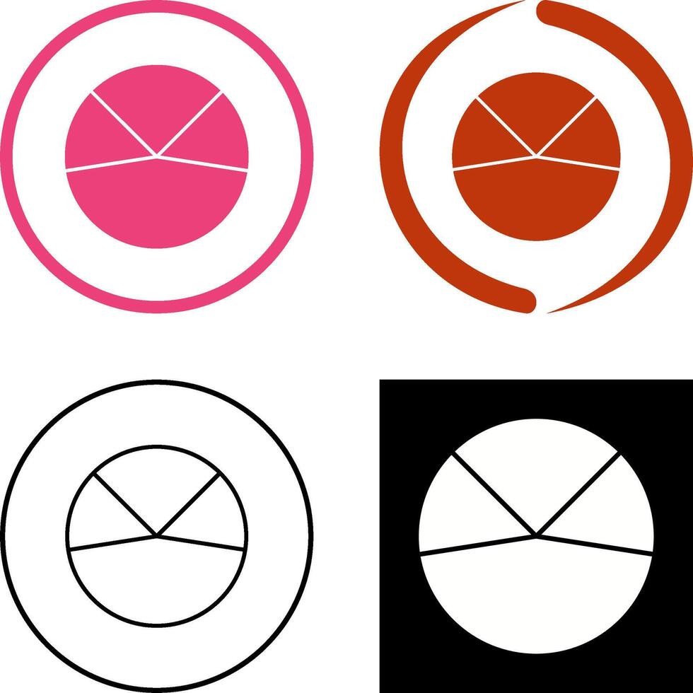 Pie Chart Analysis Icon Design vector