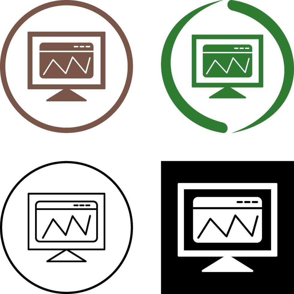 Web Analysis Icon Design vector