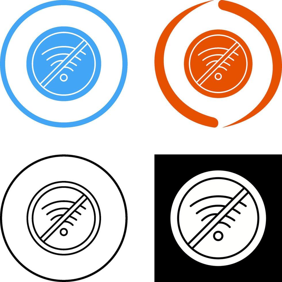 No Wifi Icon Design vector