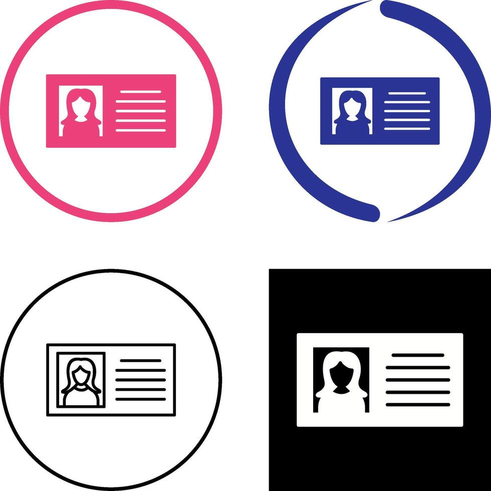 Female Profile Icon Design vector