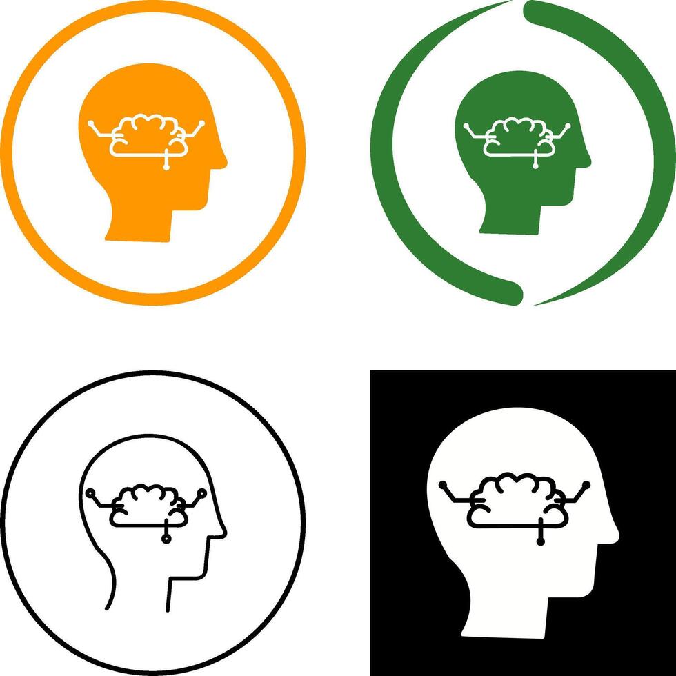 Thinking Icon Design vector