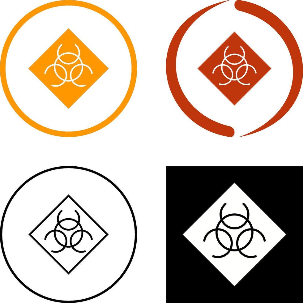 Biological Hazard Icon Design vector