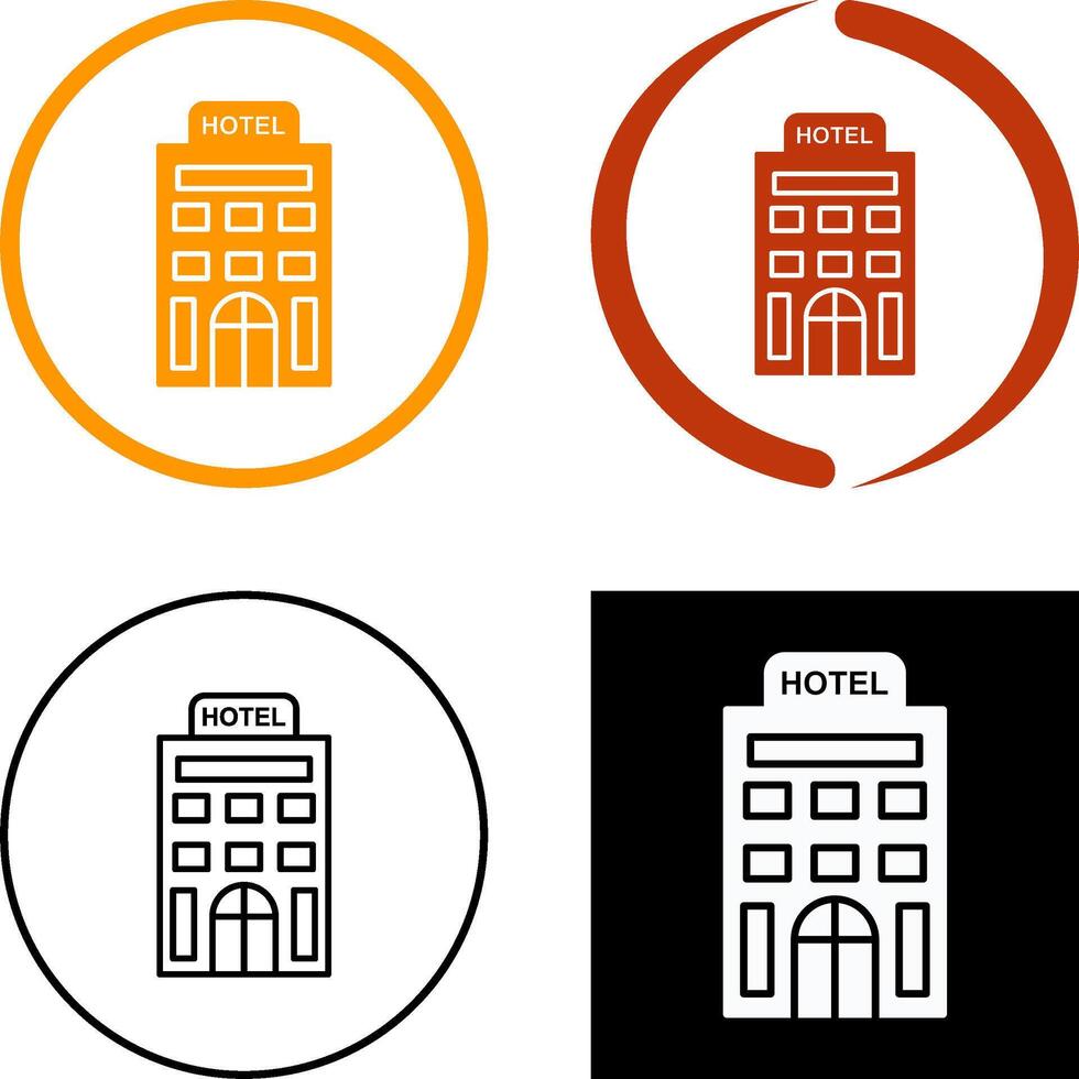 diseño de icono de hotel vector