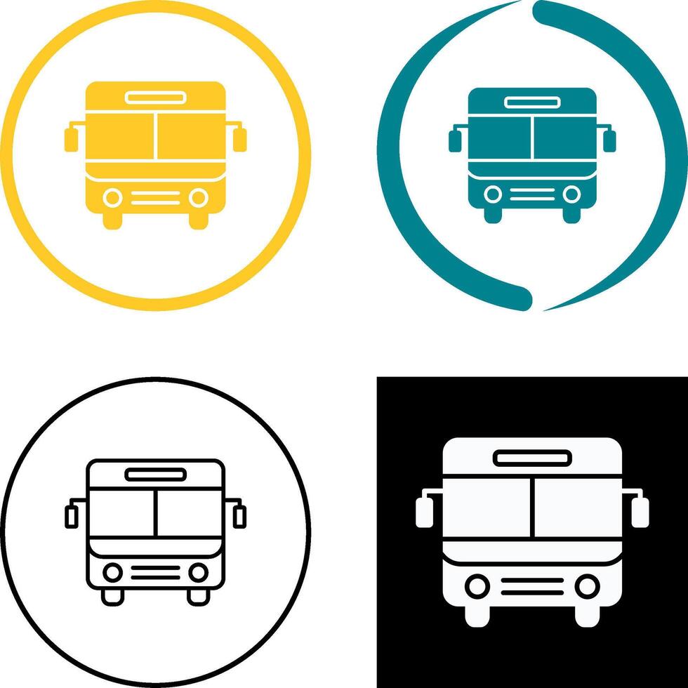 Bus Icon Design vector