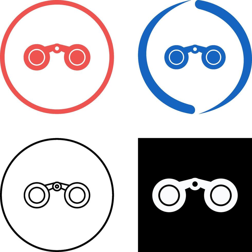 Binoculars Icon Design vector