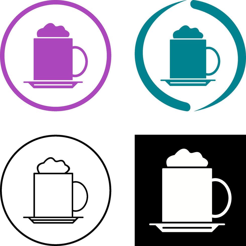 Cappucino Icon Design vector
