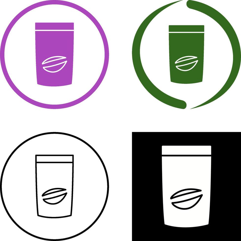 Coffee Bag Icon Design vector