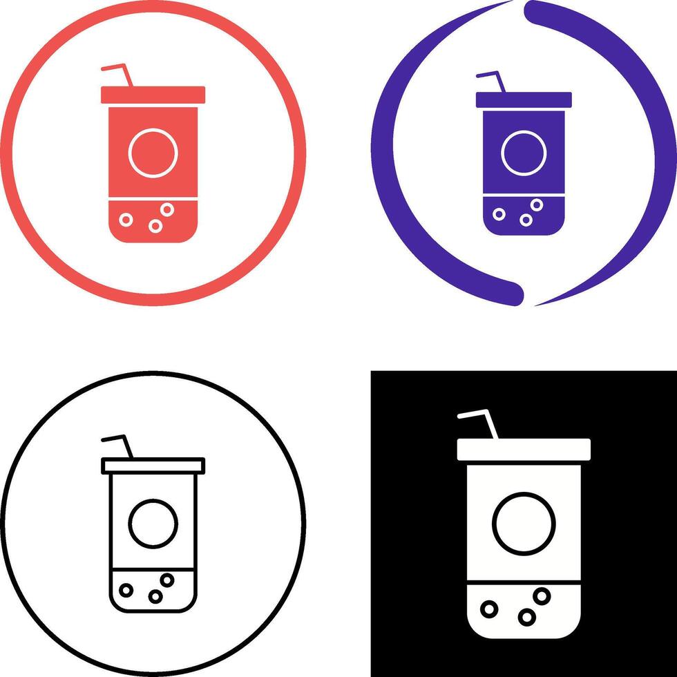 Chocolate Shake Icon Design vector