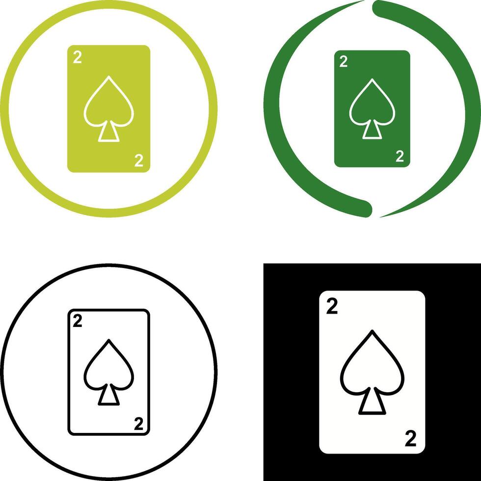 Spades Card Icon Design vector