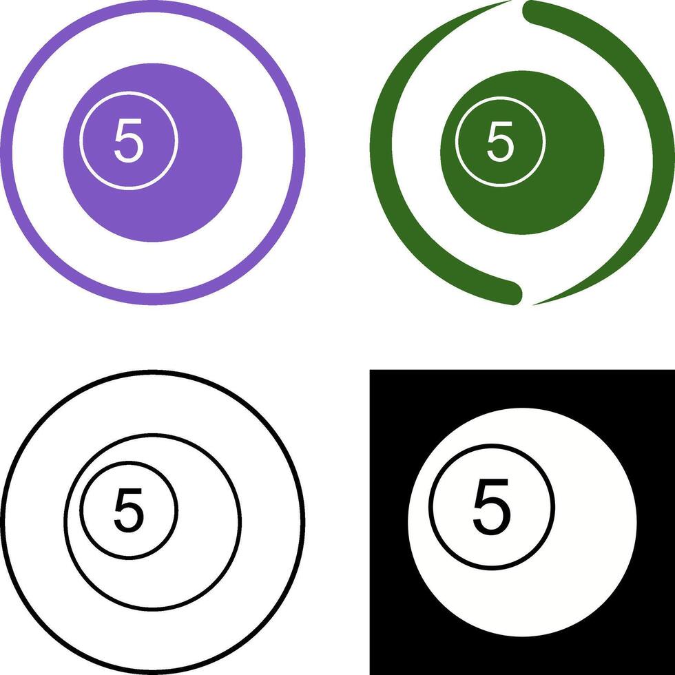 Pool Balls Icon Design vector