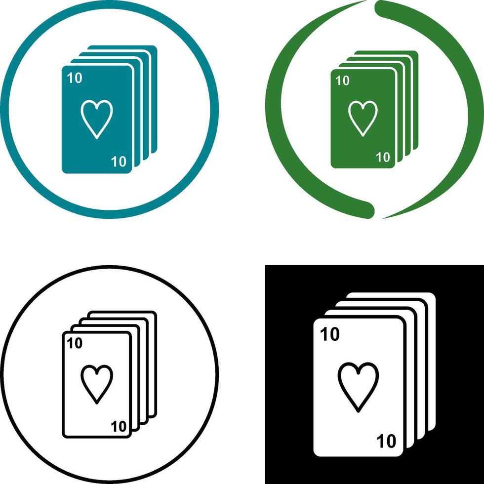 Deck of Cards Icon Design vector