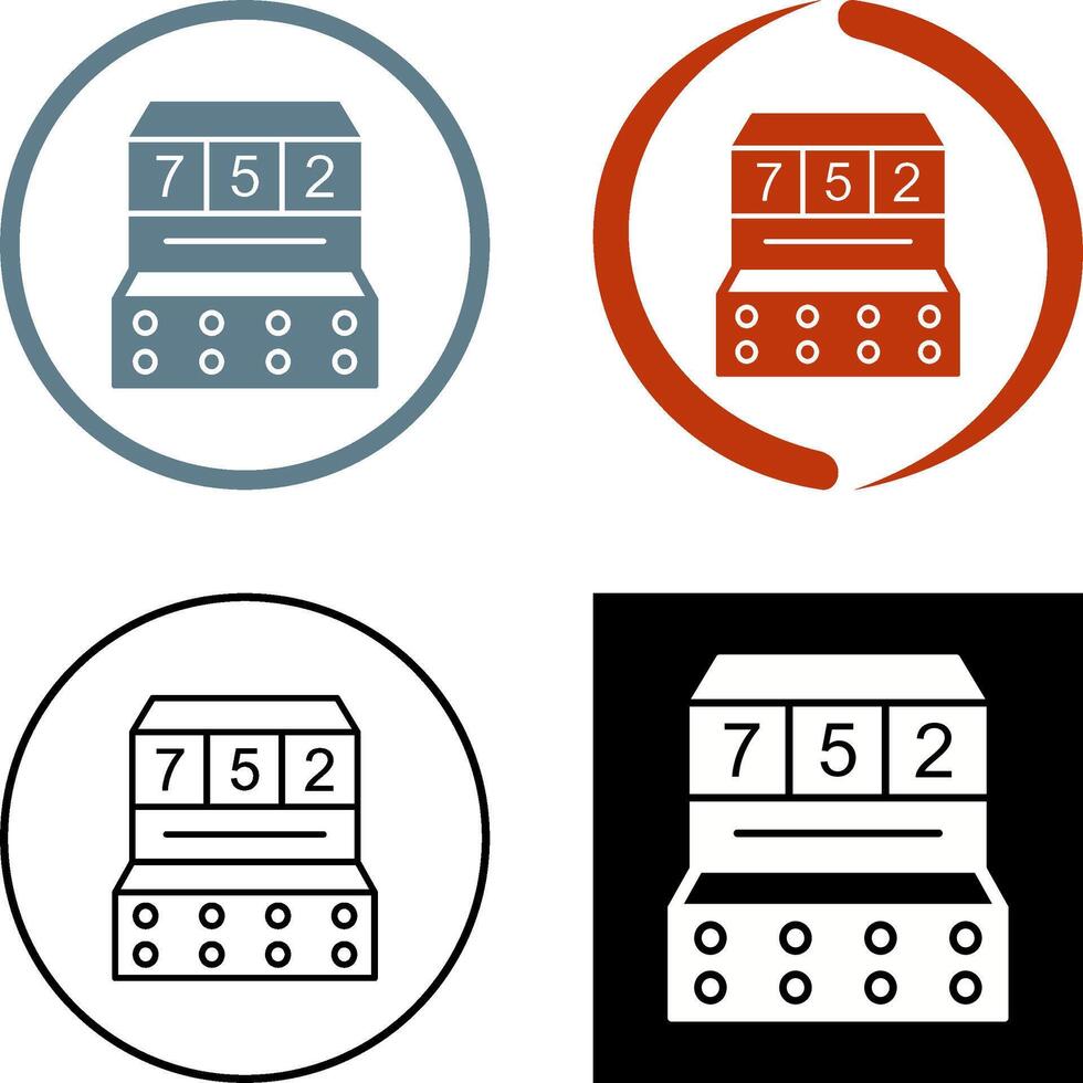 Slot Machine Icon Design vector