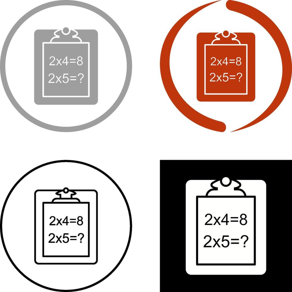 Unique Solving Question Icon Design vector