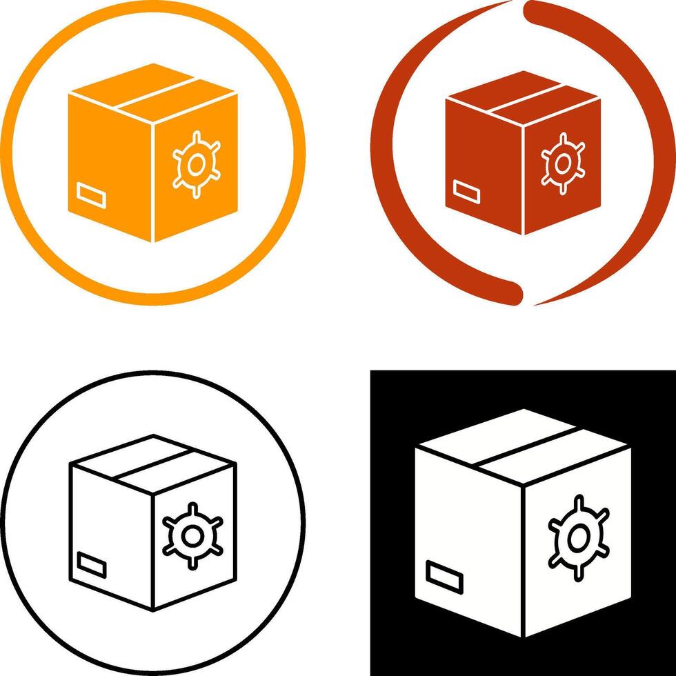 Unique Seo Packages Icon Design vector