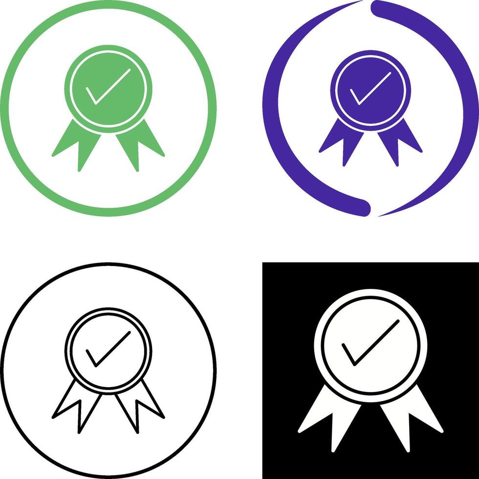 Unique Quality Control Icon Design vector