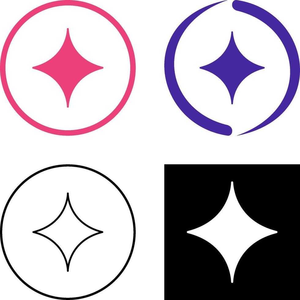 Unique Diamond Icon Design vector