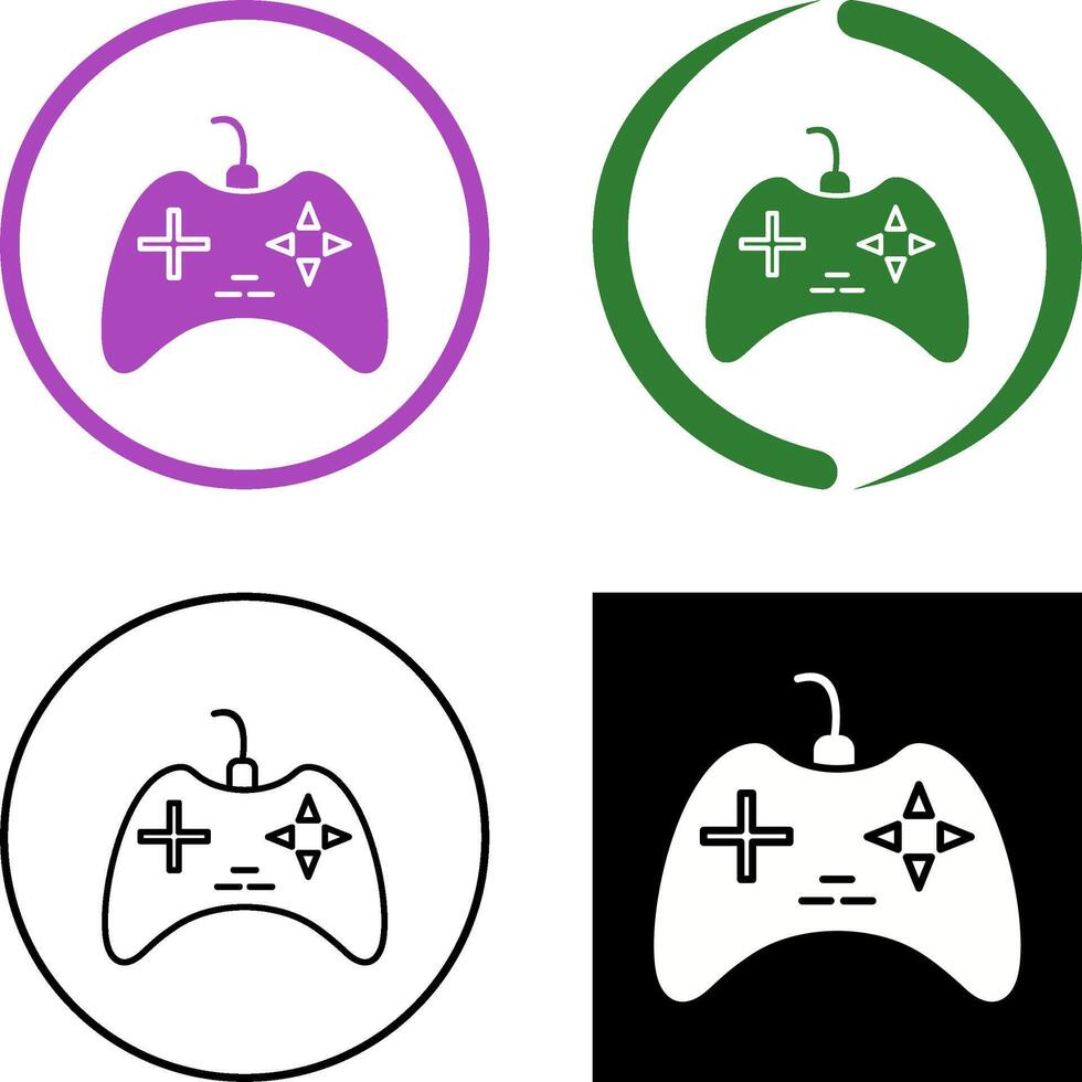 único juego de azar consola icono diseño vector