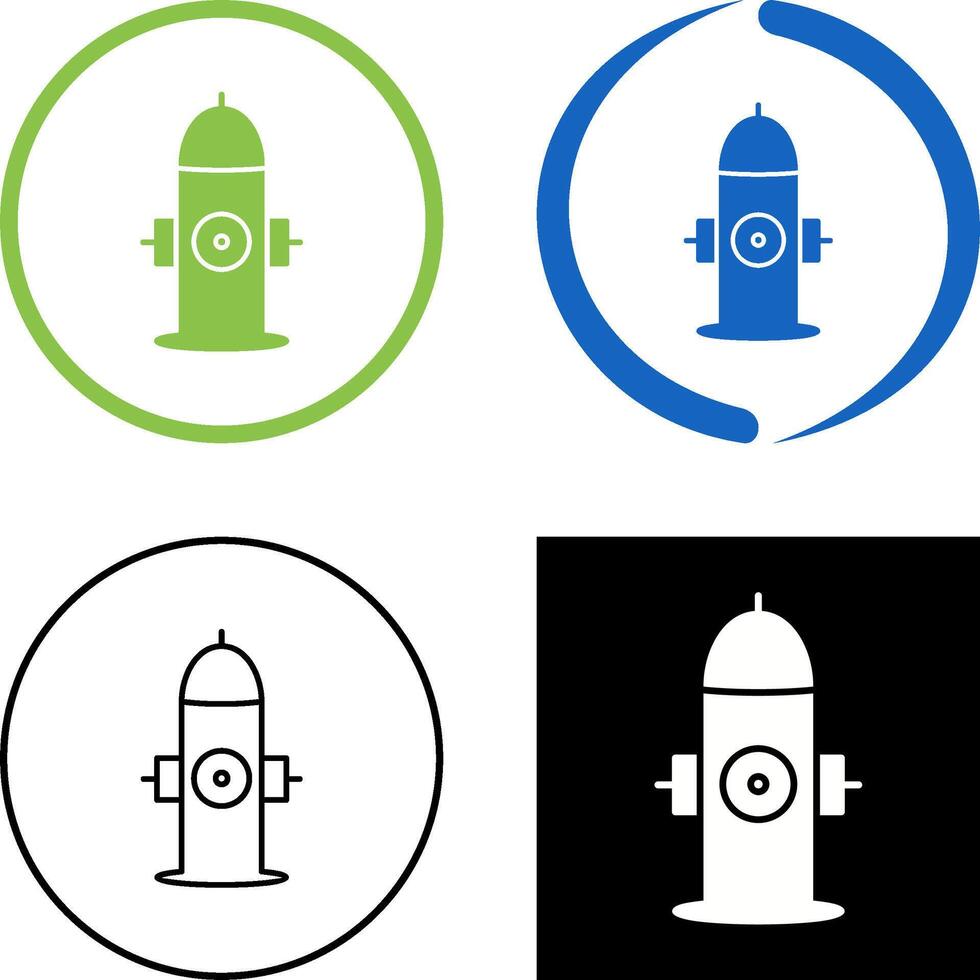 Unique Hydrant Icon Design vector