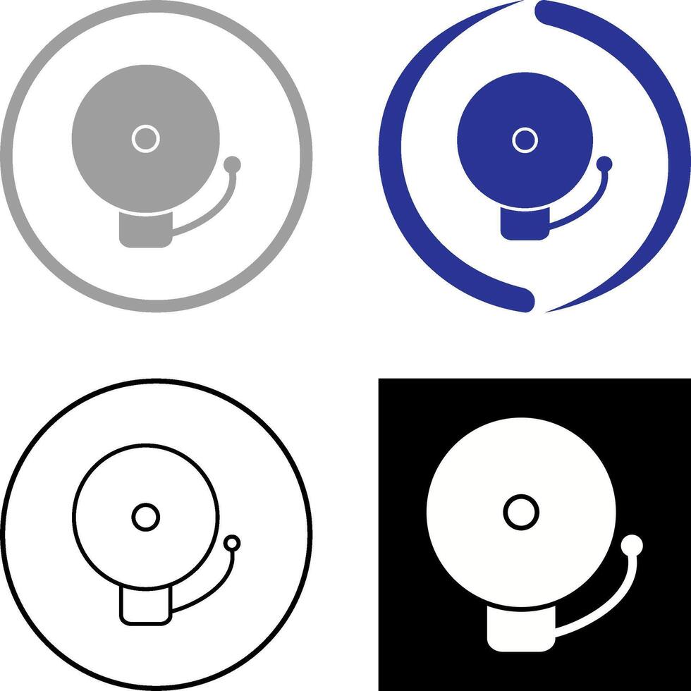 Unique Alarm Icon Design vector