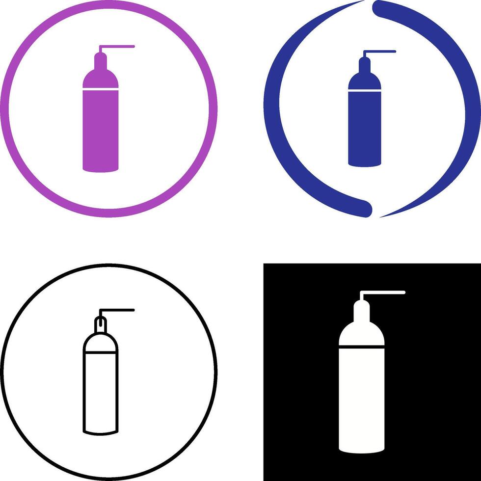 Unique Oxygen Tanks Icon Design vector