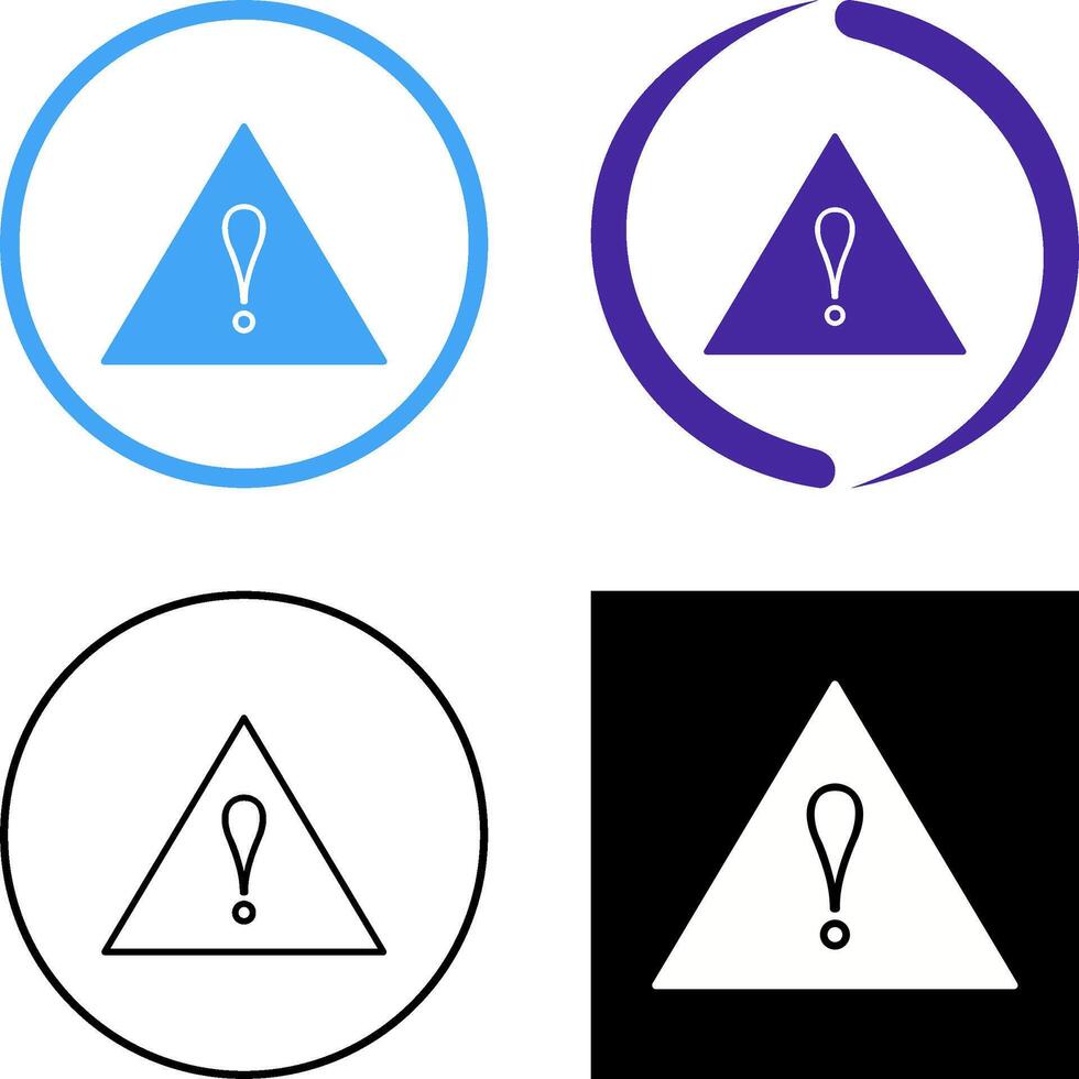 Unique Alert Icon Design vector