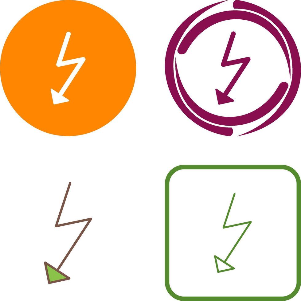 Unique Flash Icon Design vector