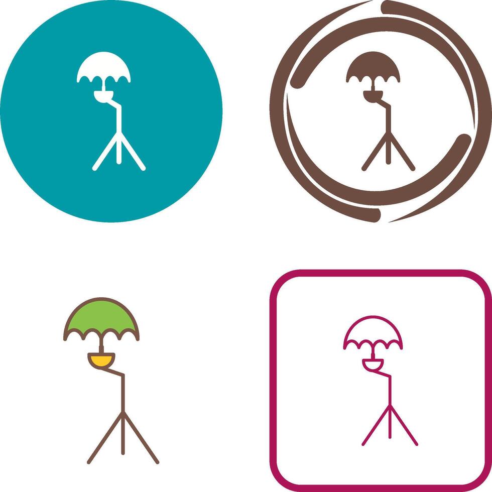 Unique Umbrella Stand Icon Design vector