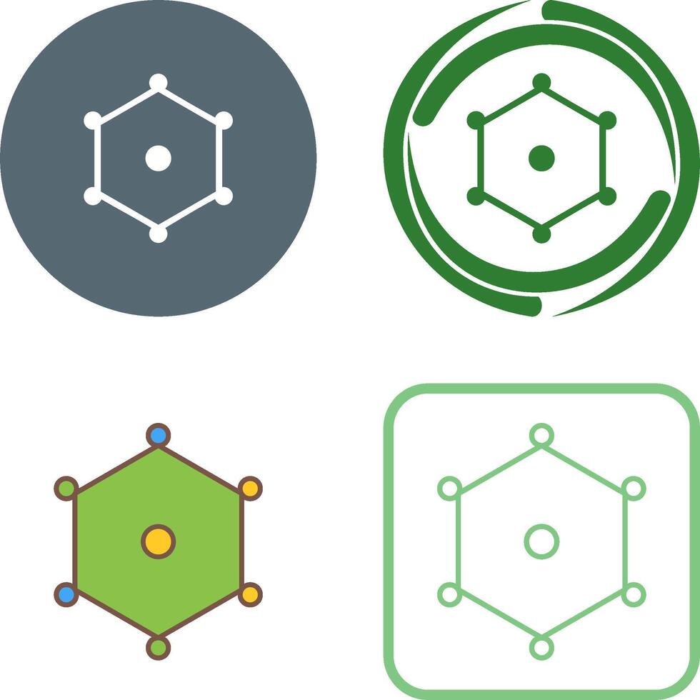 Unique Nodes Icon Design vector