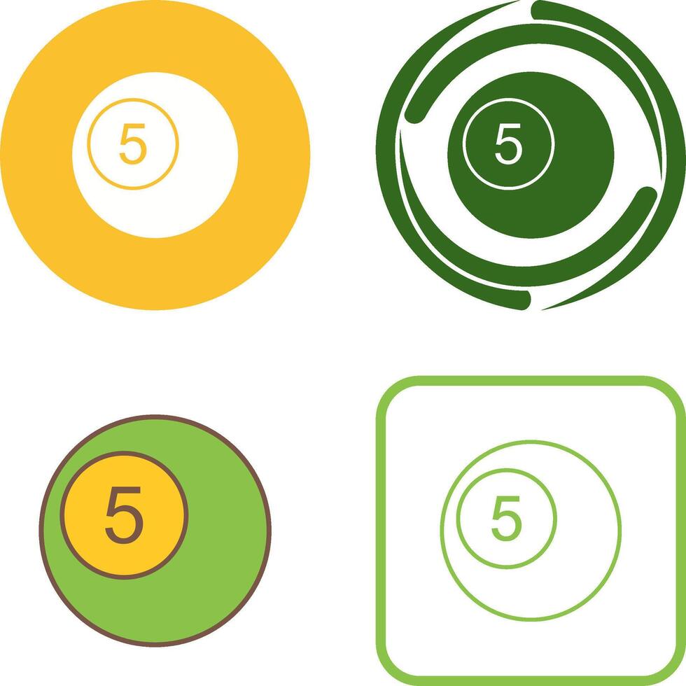 Pool Balls Icon Design vector