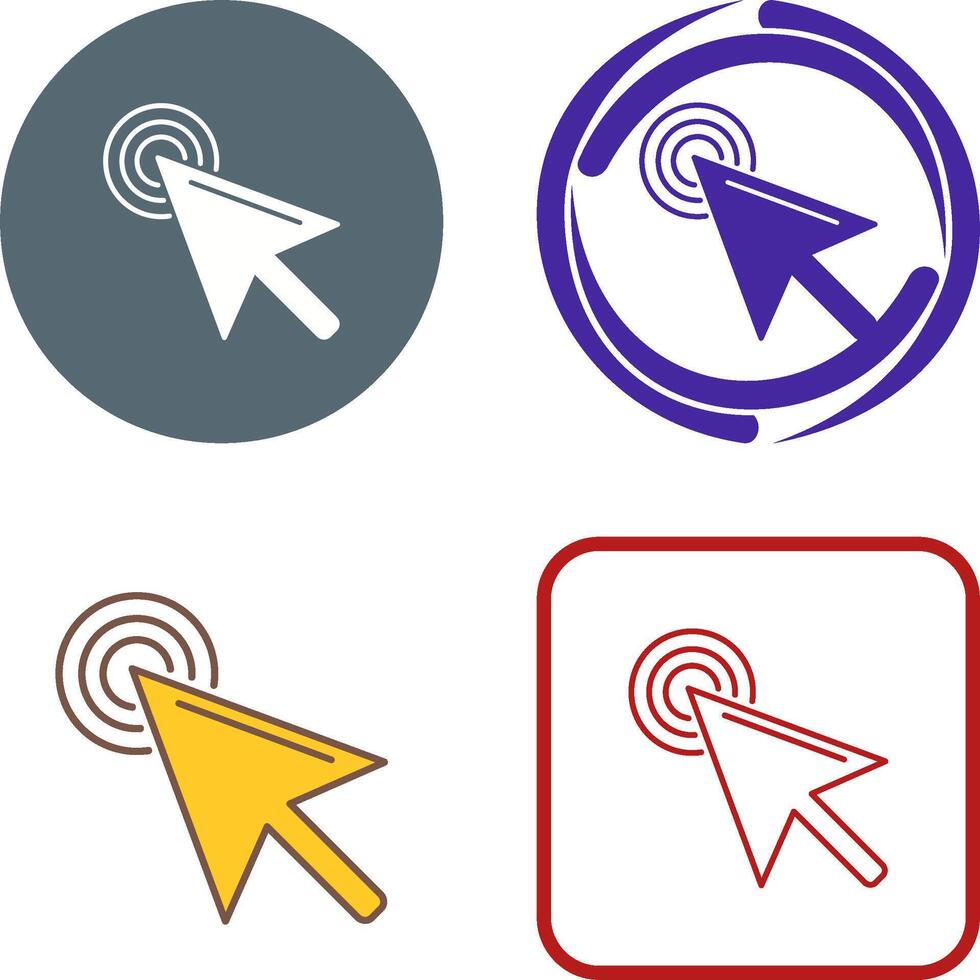 Unique Click Icon Design vector