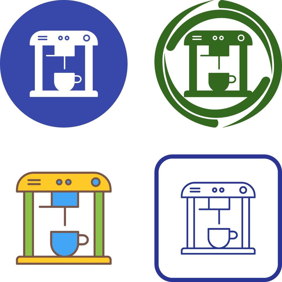 Unique Coffee Machine Icon Design vector