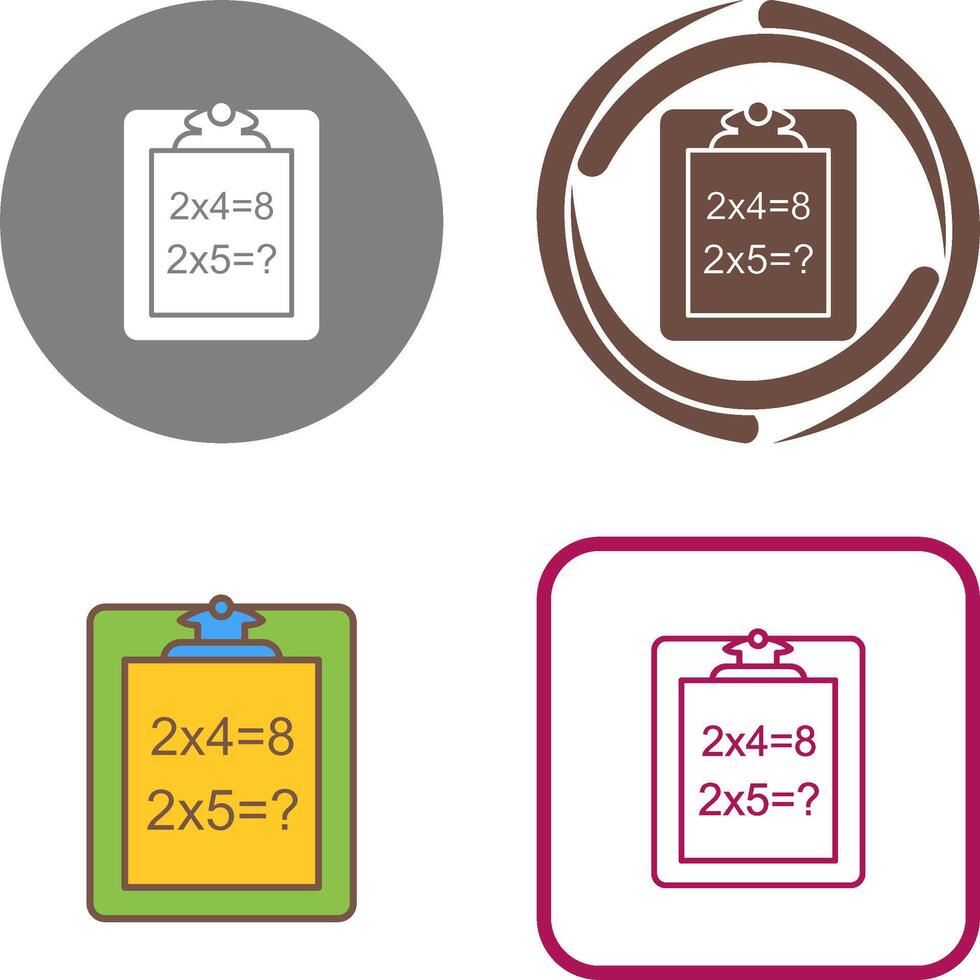 Unique Solving Question Icon Design vector
