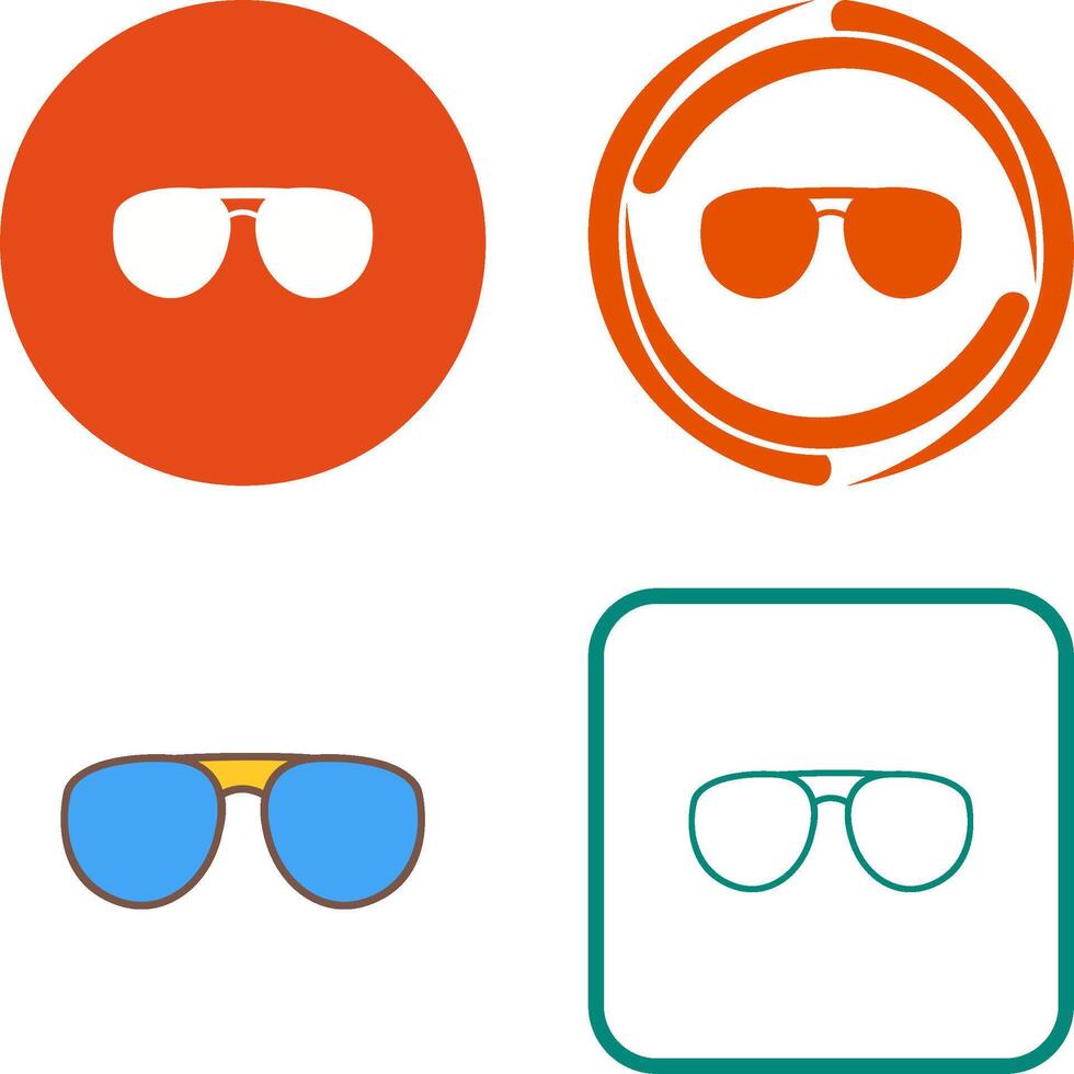 Unique Glasses Icon Design vector