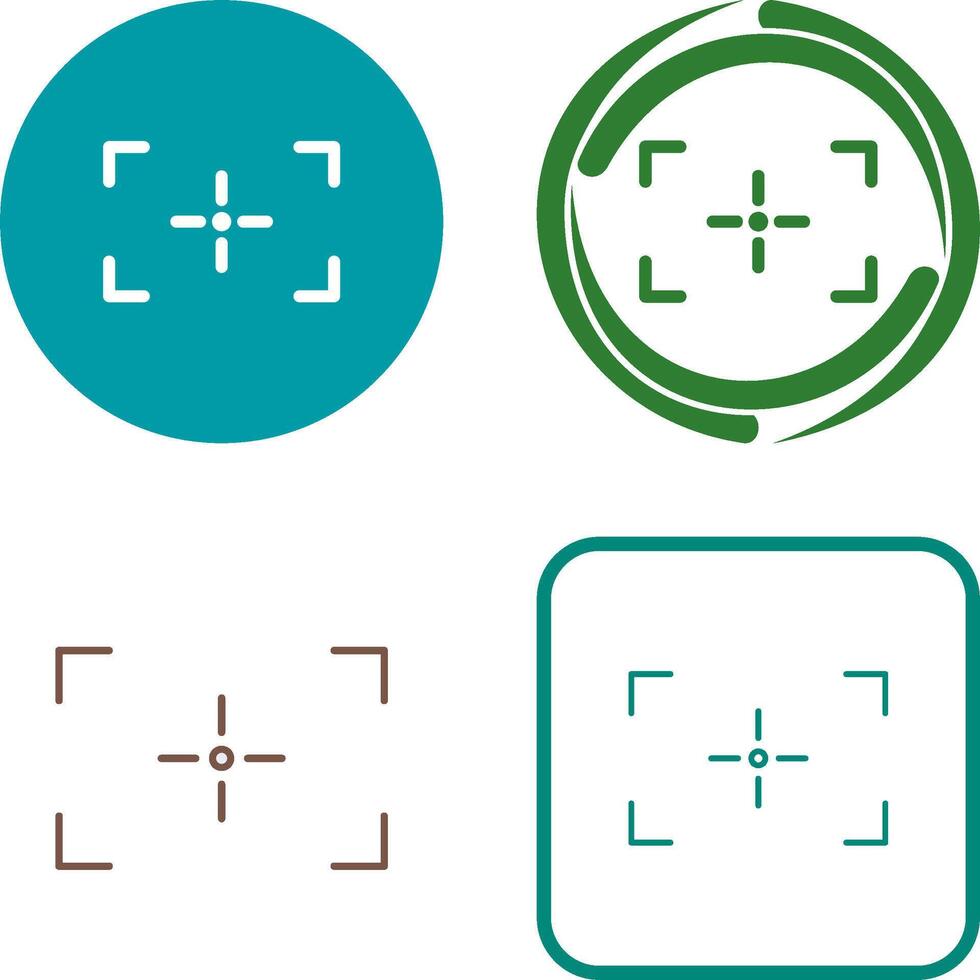 Unique Focus Icon Design vector