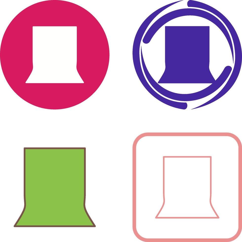 Unique Back Stand Icon Design vector