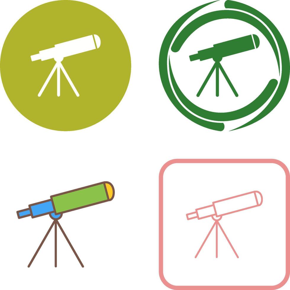 Telescope Icon Design vector