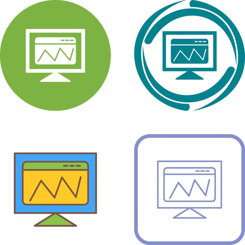 Web Analysis Icon Design vector