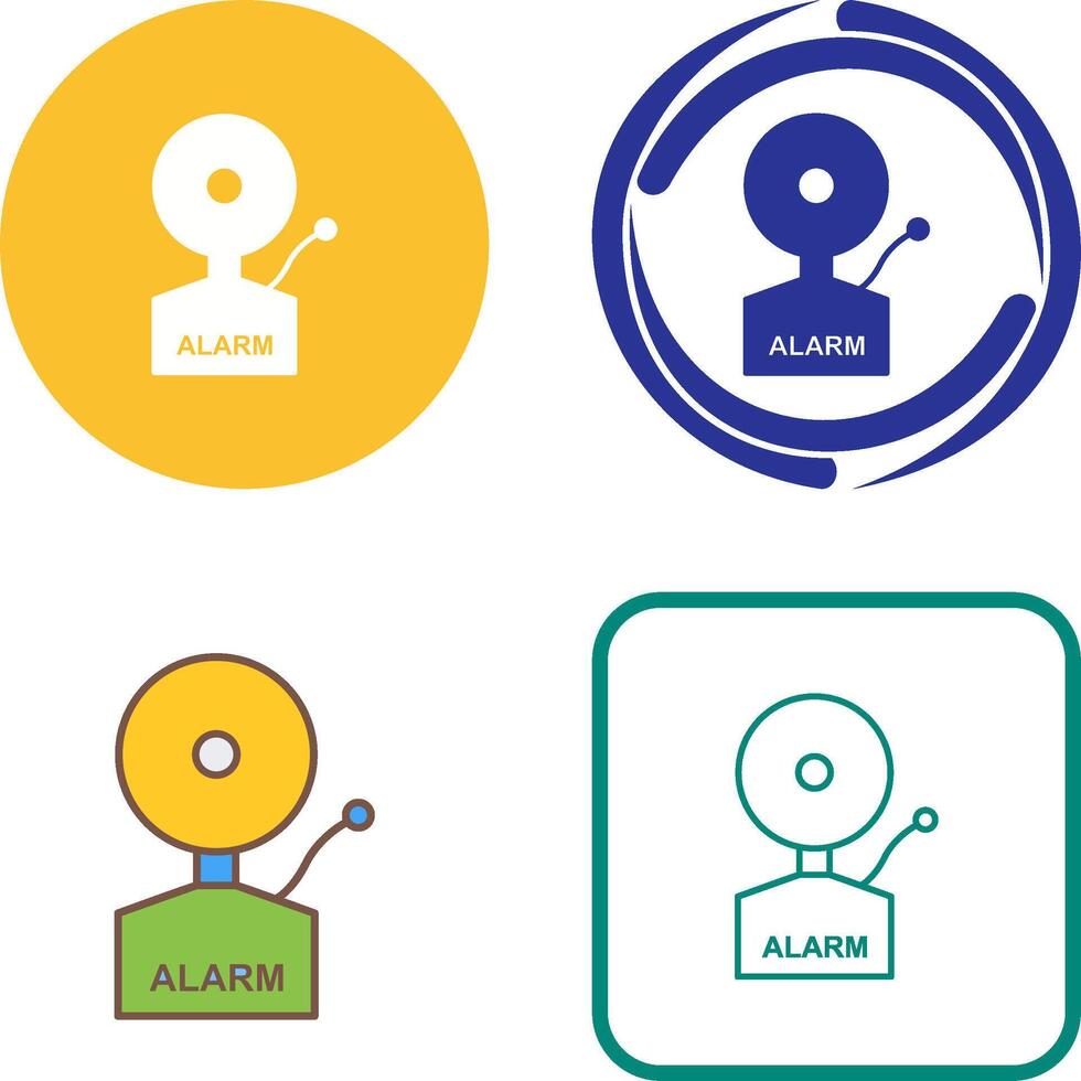 Alarms Icon Design vector