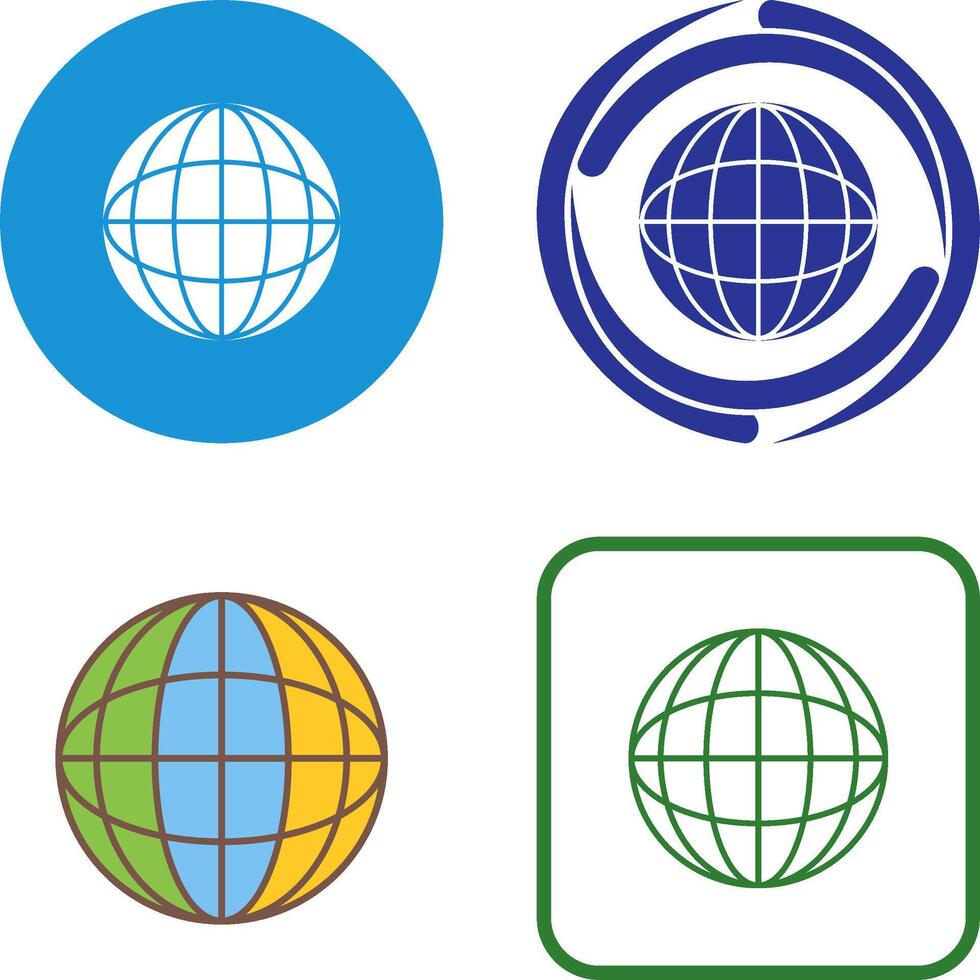 Globe Icon Design vector