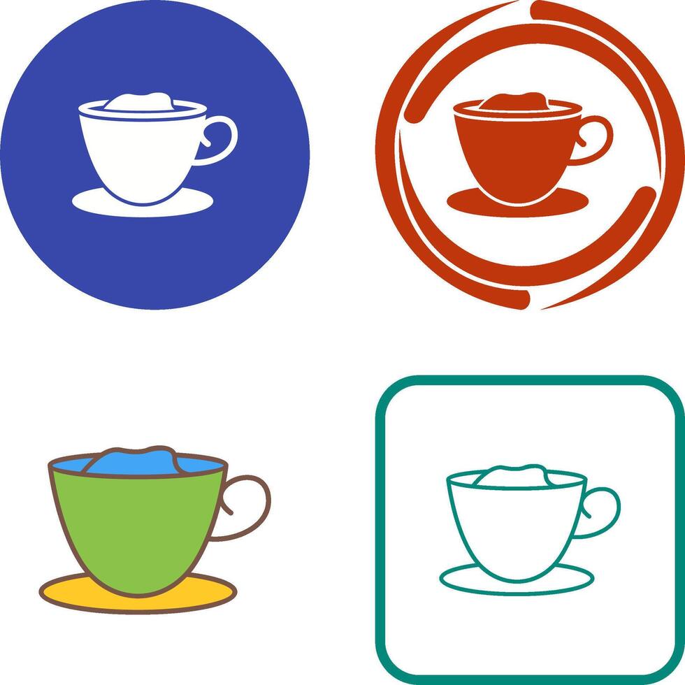 Creamy Coffee Icon Design vector