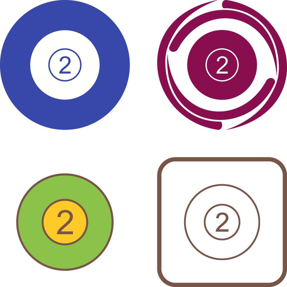 Pool Ball Icon Design vector