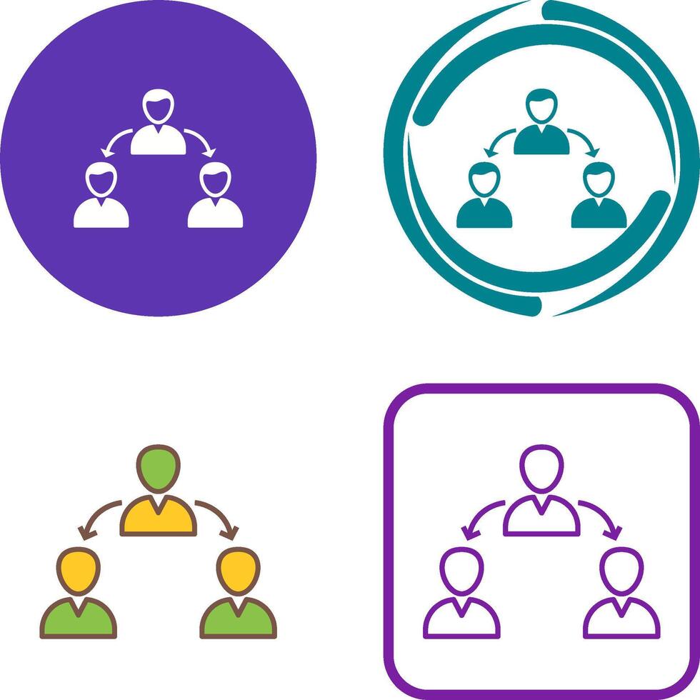 Unique Connected Users Icon Design vector