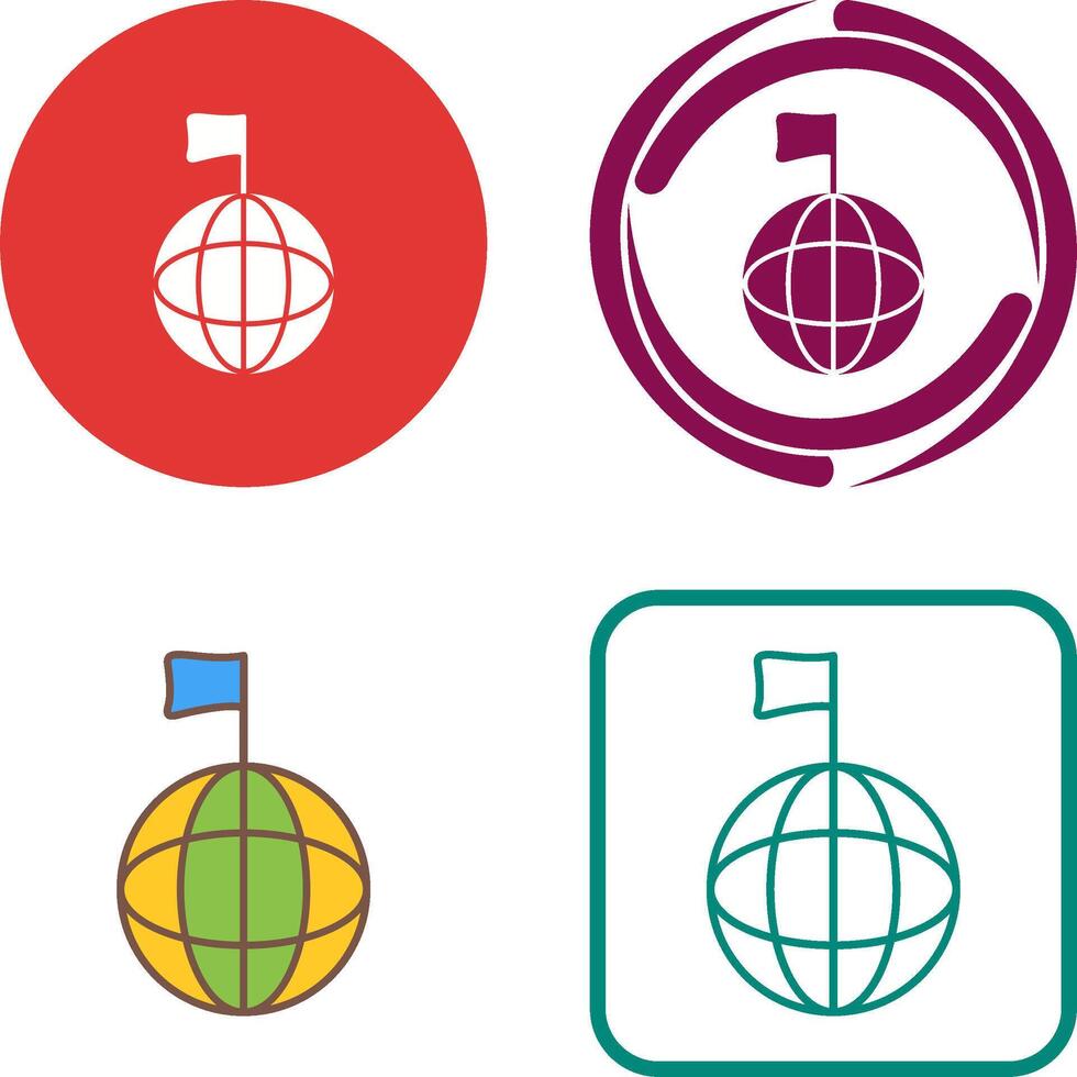 Unique Global Signals Icon Design vector
