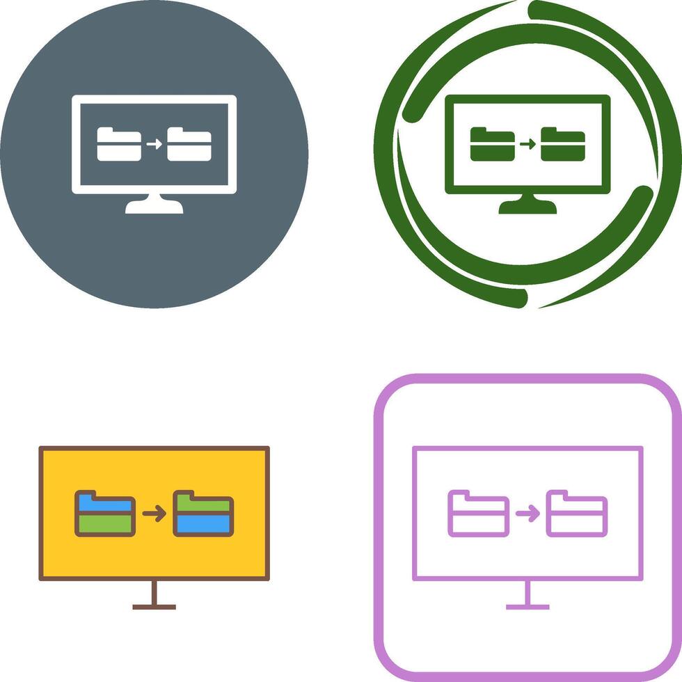 Unique File Sharing Icon Design vector