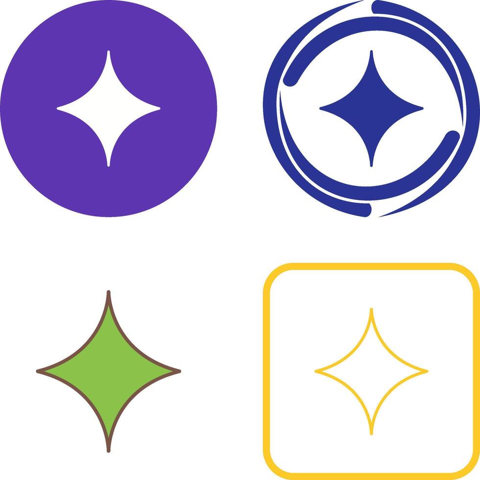 Unique Diamond Icon Design vector