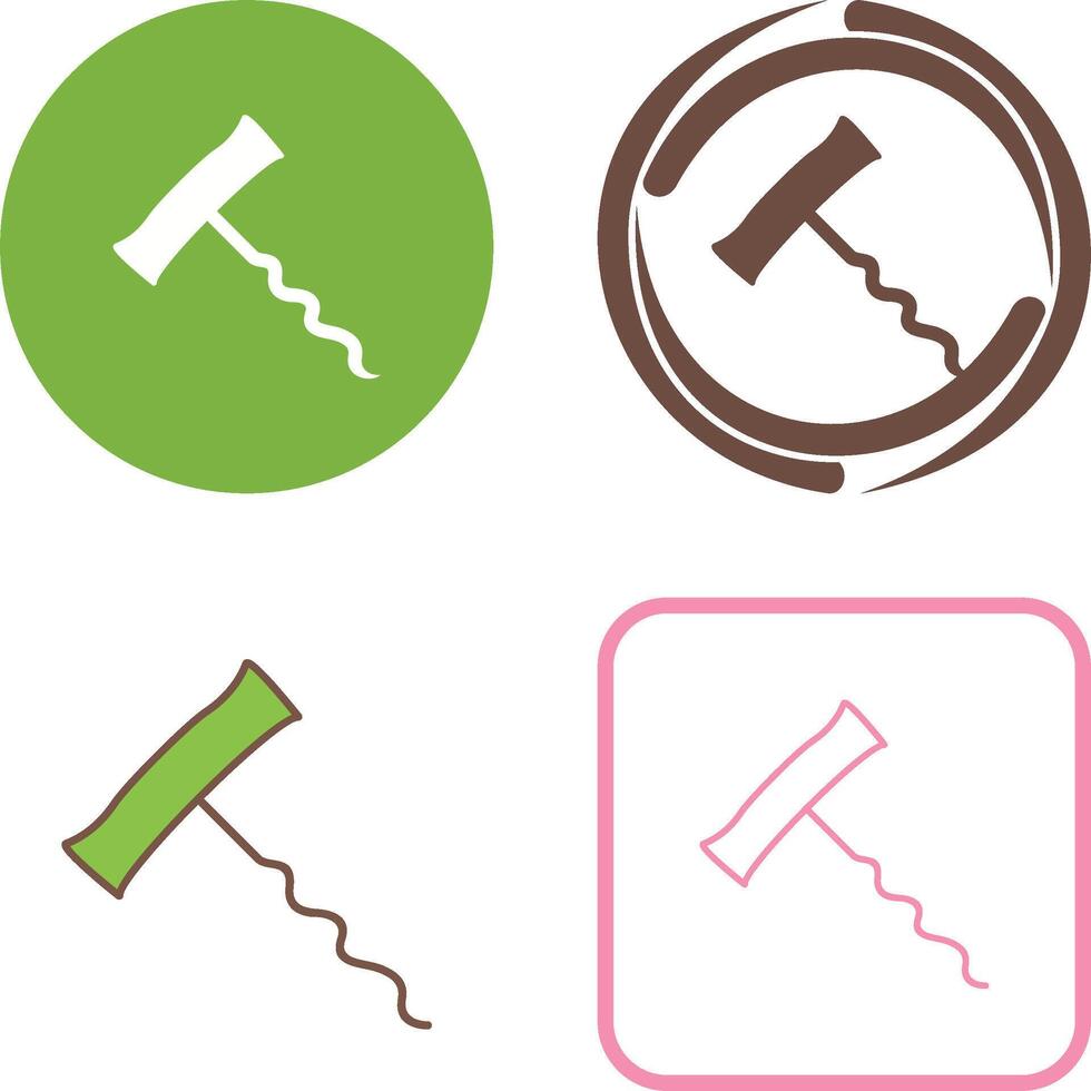 Unique Corkscrew Icon Design vector